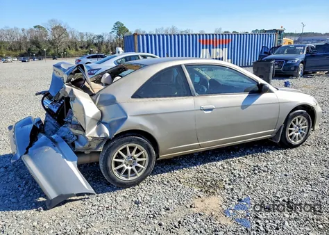 2004 Honda Civic Lx z USA, uszkodzony, nr VIN 1HGEM22514L025672